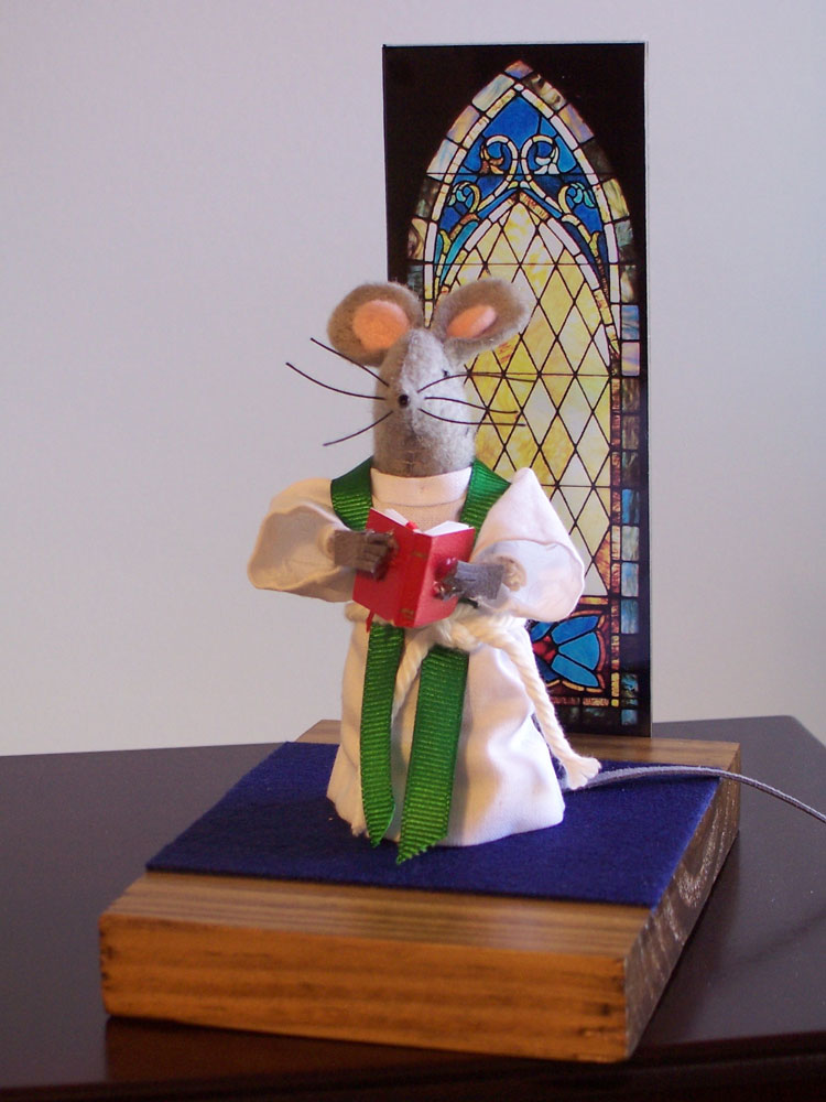 Church Mouse Priest With Missal